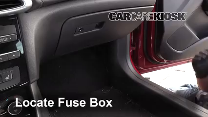 Interior Fuse Box Location: 2017-2019 Infiniti QX30 - 2017 Infiniti